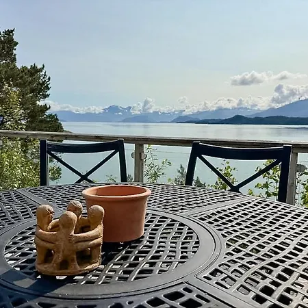 With Jetty And Boat By Hardangerfjorden