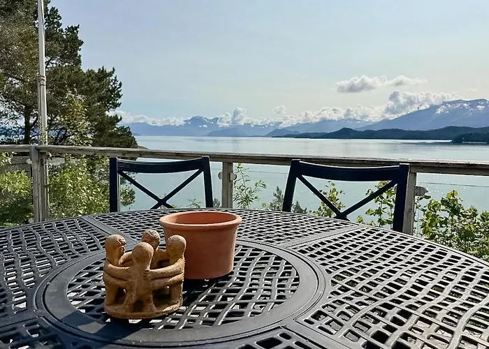 With Jetty And Boat By Hardangerfjorden